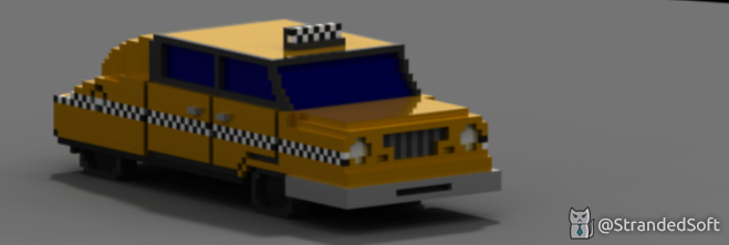 Voxel cab is ready for a trip